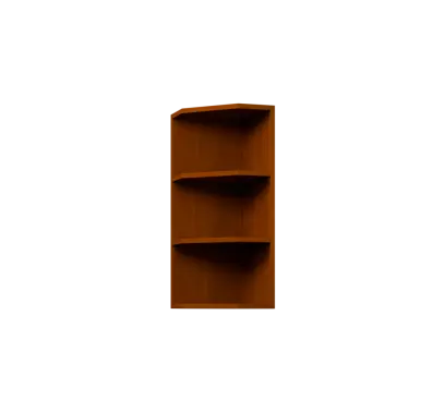 KHZ - 3 skříňka horní, rohová, policová, pravá, 730x300x300, třešeň šumavská