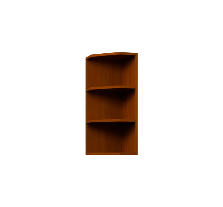 KHZ - 3 skříňka horní, rohová, policová, pravá, 730x300x300, třešeň šumavská