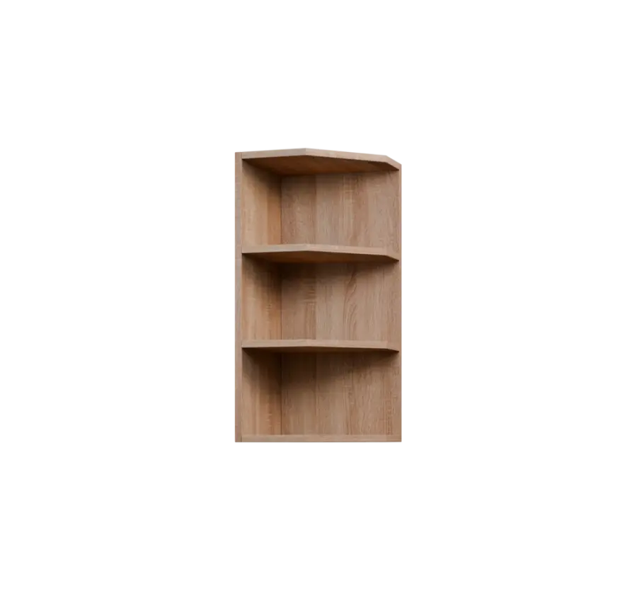 KHZ - 35 skříňka horní, rohová, policová, levá, 730x350x300, dub bardolino