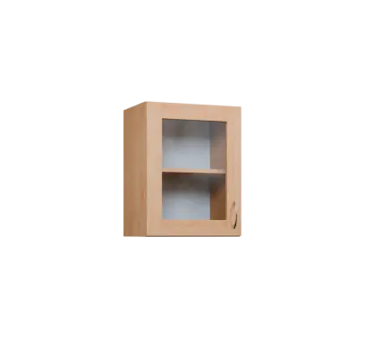 CH5 - 45S horní skříňka, 1-dveřová/prosklená, levá, 580x450x300, javor horský CH5 - 45S horní skříňka, 1-dveřová/prosklená, levá, 580x450x300, javor horský
