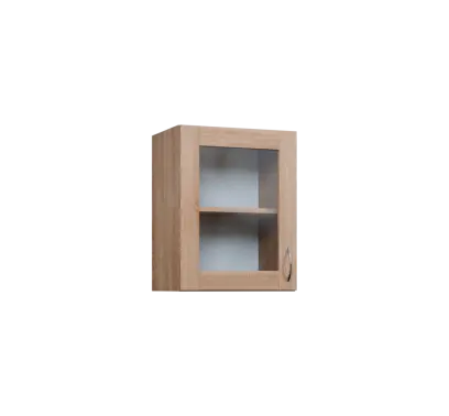 CH5 - 45S horní skříňka, 1-dveřová/prosklená, levá, 580x450x300, dub bardolino CH5 - 45S horní skříňka, 1-dveřová/prosklená, levá, 580x450x300, dub bardolino