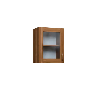 CH5 - 45S horní skříňka, 1-dveřová/prosklená, levá, 580x450x300, ořech světlý