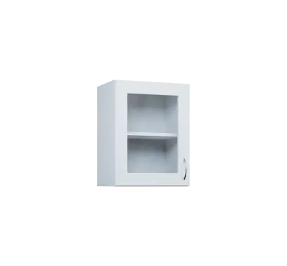 CH5 - 45S horní skříňka, 1-dveřová/prosklená, levá, 580x450x300, bílá