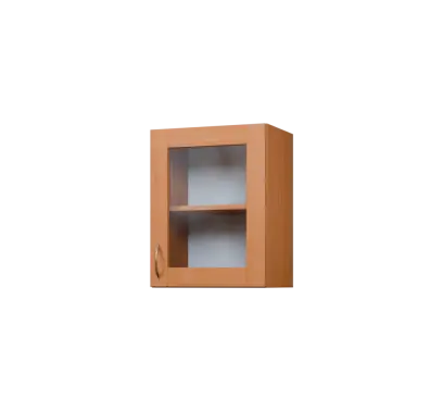 CH5 - 45S horní skříňka, 1-dveřová/prosklená, pravá, 580x450x300, buk royal