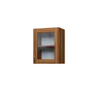 CH5 - 45S horní skříňka, 1-dveřová/prosklená, pravá, 580x450x300, ořech světlý