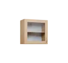 CH5 - 6S horní skříňka, 1-dveřová/prosklená, levá, 580x600x300, bříza světlá
