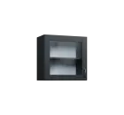 CH5 - 6S horní skříňka, 1-dveřová/prosklená, levá, 580x600x300, antracit