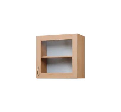 CH5 - 6S horní skříňka, 1-dveřová/prosklená, pravá, 580x600x300, javor horský