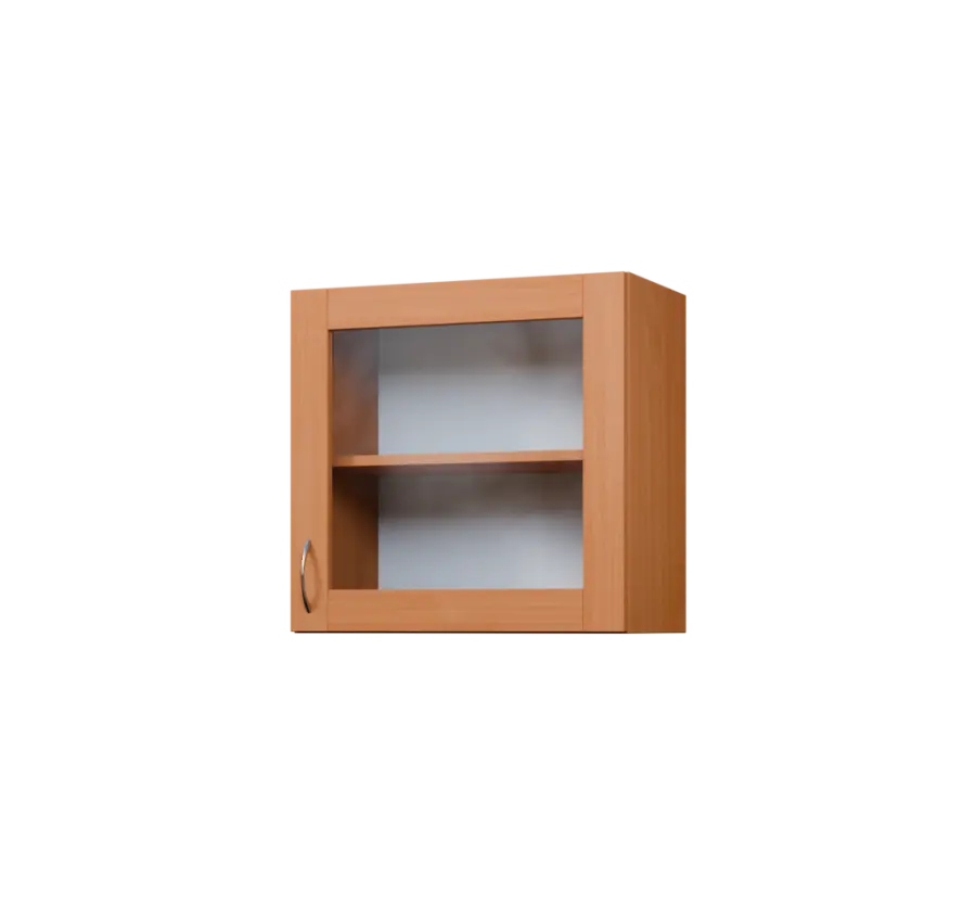 CH5 - 6S horní skříňka, 1-dveřová/prosklená, pravá, 580x600x300, buk royal