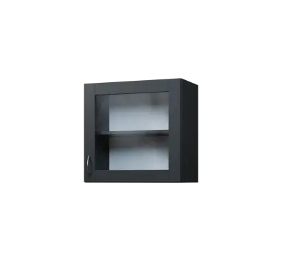 CH5 - 6S horní skříňka, 1-dveřová/prosklená, pravá, 580x600x300, antracit CH5 - 6S horní skříňka, 1-dveřová/prosklená, pravá, 580x600x300, antracit