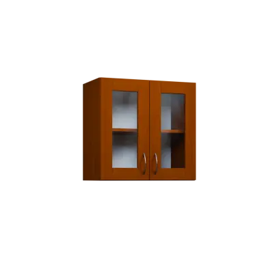 CH5 - 6S2 horní skříňka, 2-dveřová/prosklená, 580x600x300, třešeň šumavská CH5 - 6S2 horní skříňka, 2-dveřová/prosklená, 580x600x300, třešeň šumavská