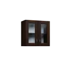 CH5 - 6S2 horní skříňka, 2-dveřová/prosklená, 580x600x300, ořech královský