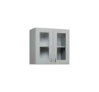 CH5 - 6S2 horní skříňka, 2-dveřová/prosklená, 580x600x300, šedá