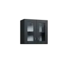 CH5 - 6S2 horní skříňka, 2-dveřová/prosklená, 580x600x300, antracit