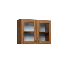 CH5 - 8S horní skříňka, 2-dveřová/prosklená, 580x800x300, ořech světlý