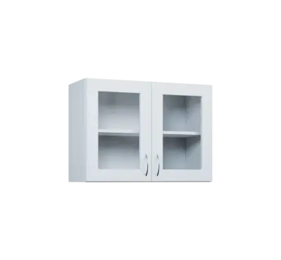 CH5 - 8S horní skříňka, 2-dveřová/prosklená, 580x800x300, bílá