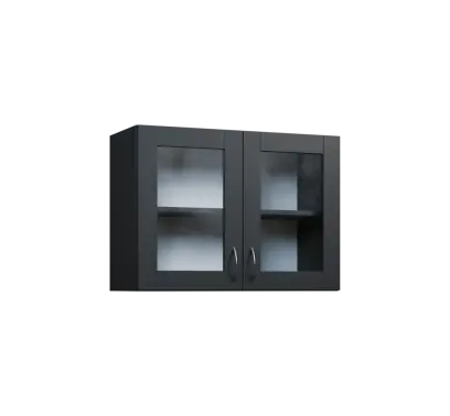 CH5 - 8S horní skříňka, 2-dveřová/prosklená, 580x800x300, antracit