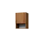 CH5 - 4ND horní skříňka, 1-dveřová/nika, pravá, 580x400x300, ořech světlý