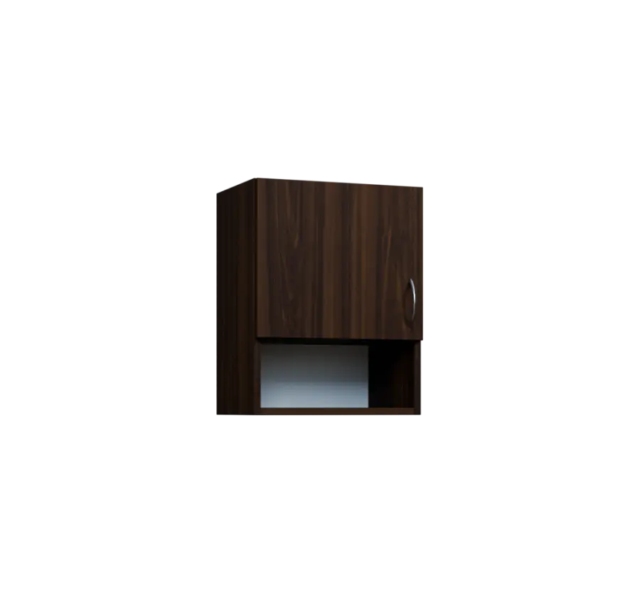 CH5 - 45ND horní skříňka, 1-dveřová/nika, levá, 580x450x300, ořech královský