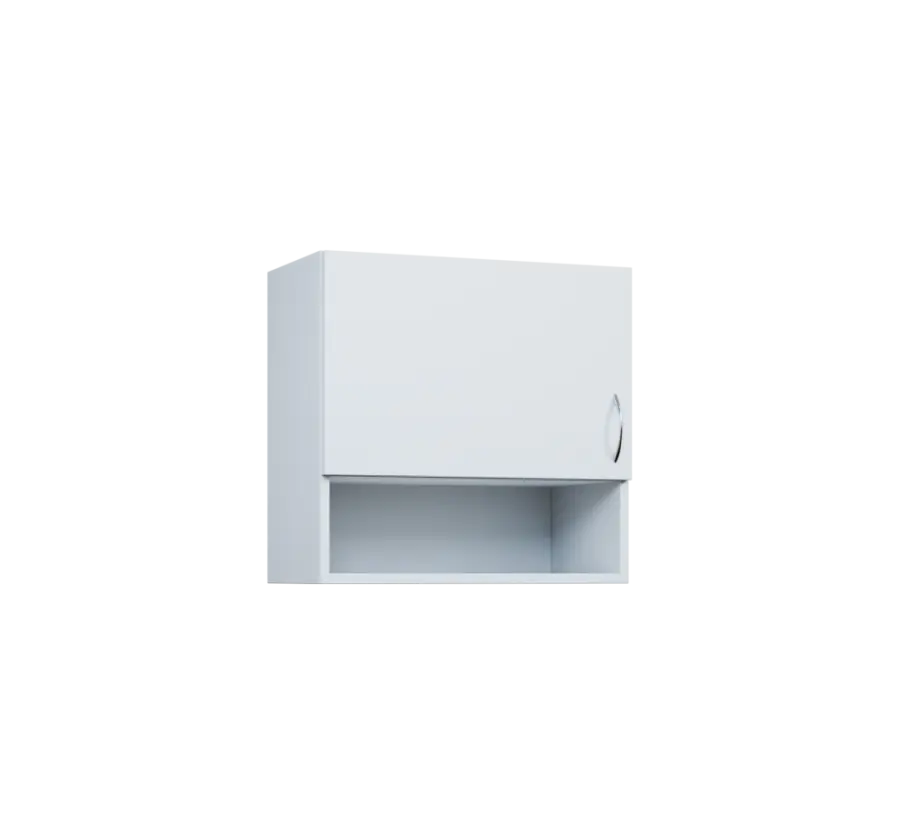 CH5 - 6ND horní skříňka, 1-dveřová/nika, levá, 580x600x300, bílá