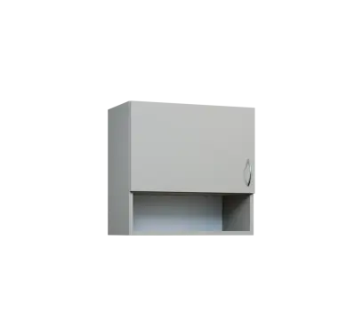 CH5 - 6ND horní skříňka, 1-dveřová/nika, levá, 580x600x300, šedá