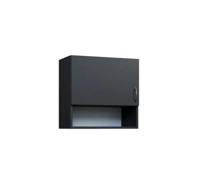 CH5 - 6ND horní skříňka, 1-dveřová/nika, levá, 580x600x300, antracit