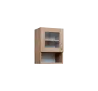 CH5 - 4NS horní skříňka, 1-dveřová, prosklená/nika, levá, 580x400x300, dub bardolino