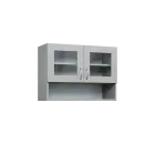 CH5 - 8NS horní skříňka, 2-dveřová, prosklená/nika, 580x800x300, šedá