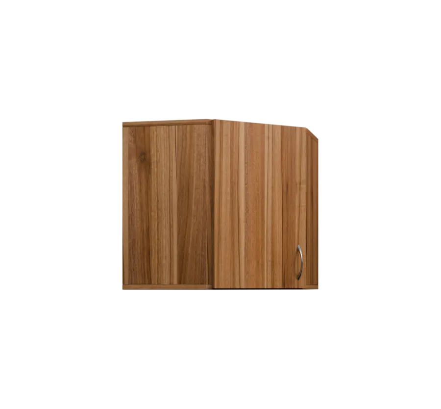 CHR5 - 40 horní skříňka, 1-dveřová, rohová, levá, 580x600x600, ořech světlý