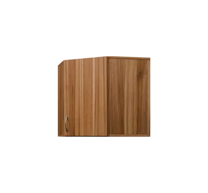 CHR5 - 40 horní skříňka, 1-dveřová, rohová, pravá, 580x600x600, ořech světlý CHR5 - 40 horní skříňka, 1-dveřová, rohová, pravá, 580x600x600, ořech světlý