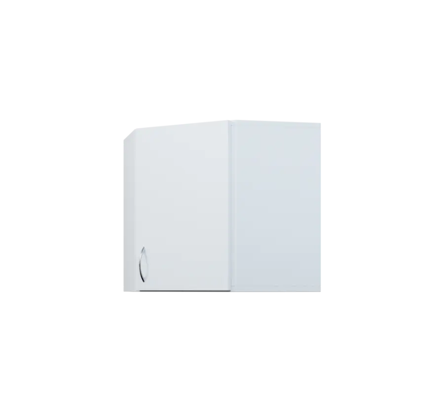 CHR5 - 40 horní skříňka, 1-dveřová, rohová, pravá, 580x600x600, bílá