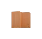 CHRD5 - 6 horní skříňka, 1-dveřová, rohová, levá, 580x600x600, buk royal