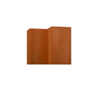 CHRD5 - 6 horní skříňka, 1-dveřová, rohová, pravá, 580x600x600, olše jantar