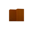 CHRD5 - 6 horní skříňka, 1-dveřová, rohová, pravá, 580x600x600, třešeň šumavská