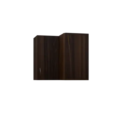 CHRD5 - 6 horní skříňka, 1-dveřová, rohová, pravá, 580x600x600, ořech královský CHRD5 - 6 horní skříňka, 1-dveřová, rohová, pravá, 580x600x600, ořech královský