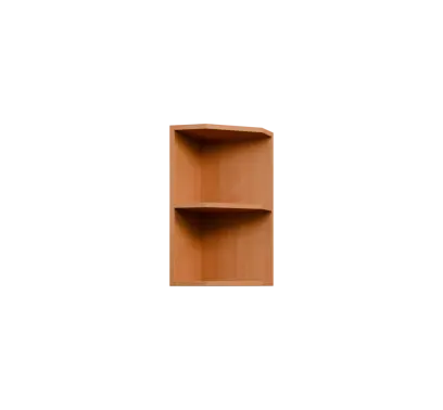 KHZ5 - 3 horní skříňka, rohová, policová, levá, 580x300x300, buk royal
