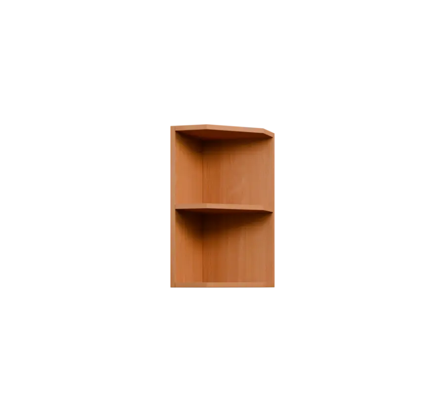 KHZ5 - 3 horní skříňka, rohová, policová, levá, 580x300x300, buk royal