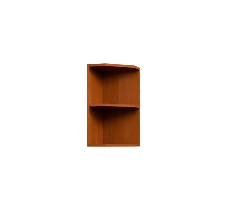 KHZ5 - 3 horní skříňka, rohová, policová, levá, 580x300x300, olše jantar