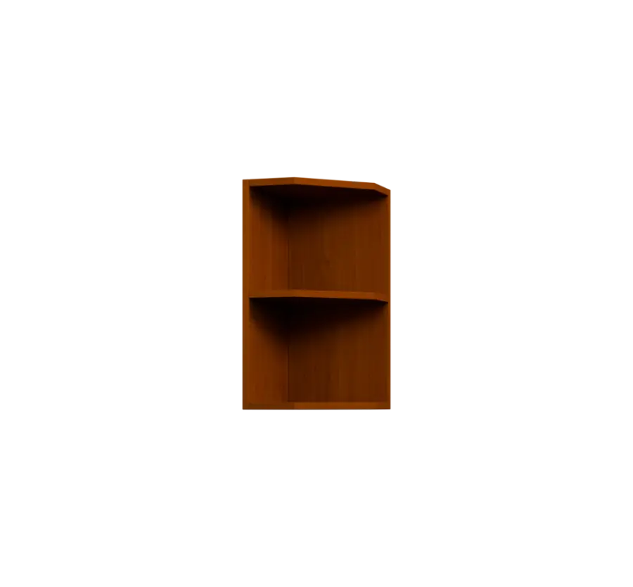 KHZ5 - 3 horní skříňka, rohová, policová, levá, 580x300x300, třešeň šumavská