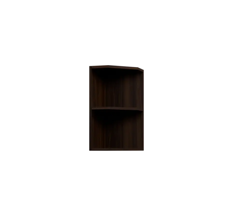 KHZ5 - 3 horní skříňka, rohová, policová, levá, 580x300x300, ořech královský