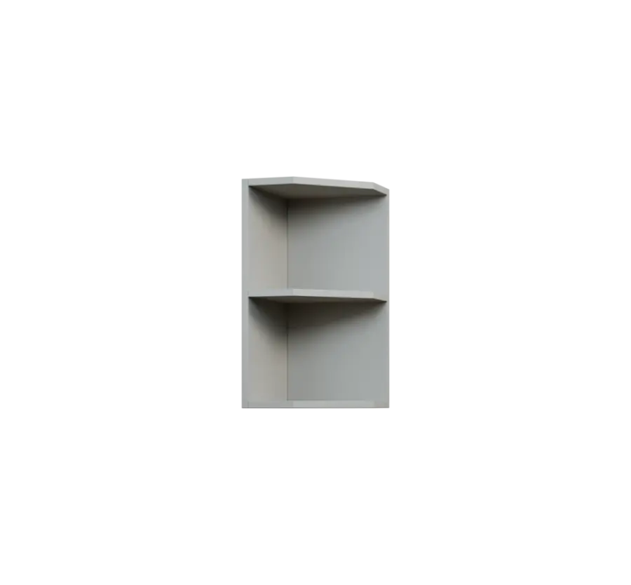 KHZ5 - 3 horní skříňka, rohová, policová, levá, 580x300x300, šedá