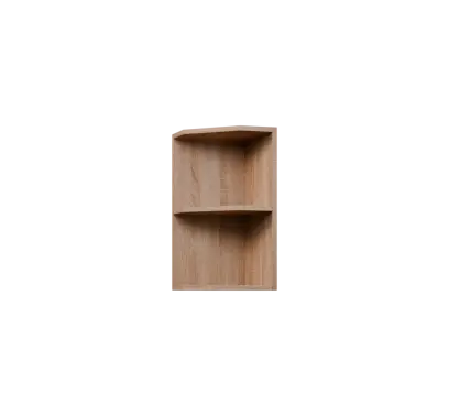 KHZ5 - 3 horní skříňka, rohová, policová, pravá, 580x300x300, dub bardolino