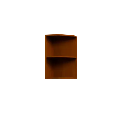 KHZ5 - 35 horní skříňka, rohová, policová, levá, 580x350x300, třešeň šumavská