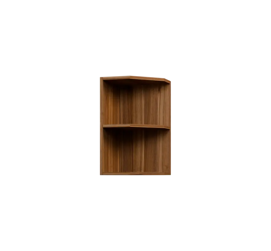 KHZ5 - 35 horní skříňka, rohová, policová, levá, 580x350x300, ořech světlý