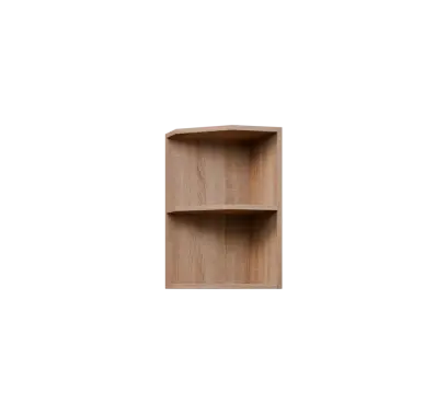 KHZ5 - 35 horní skříňka, rohová, policová, pravá, 580x350x300, dub bardolino