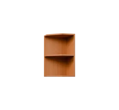 KHZ5 - 35 horní skříňka, rohová, policová, pravá, 580x350x300, buk royal