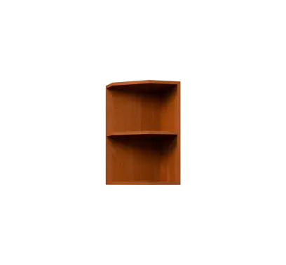 KHZ5 - 35 horní skříňka, rohová, policová, pravá, 580x350x300, olše jantar