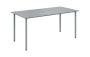 JSB 160 N jídelní stůl, kovová podnož stříbrná, deska 18 mm, 1600x800 mm, šedá