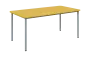 JSBR 170 N jídelní stůl, kovová podnož stříbrná, deska 18 mm, 1700x900 mm, žlutá odio