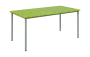 JSBR 170 N jídelní stůl, kovová podnož stříbrná, deska 18 mm, 1700x900 mm, jarní zeleň